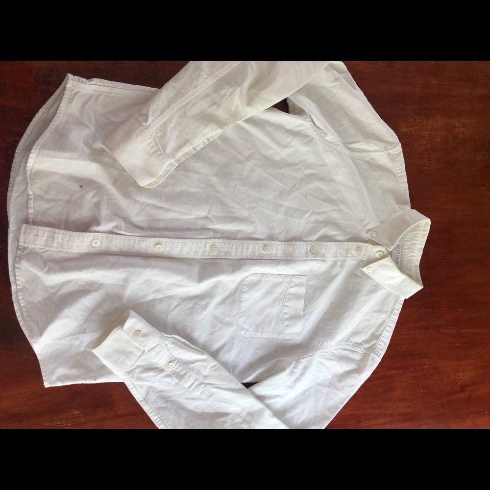 EVERLANE button down collar Oxford